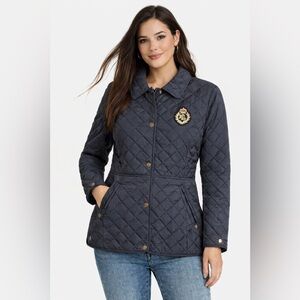 Ralth Lauren Womens Quilted Navy Jacket Size M
